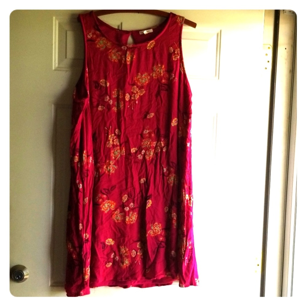 Pink shift dress